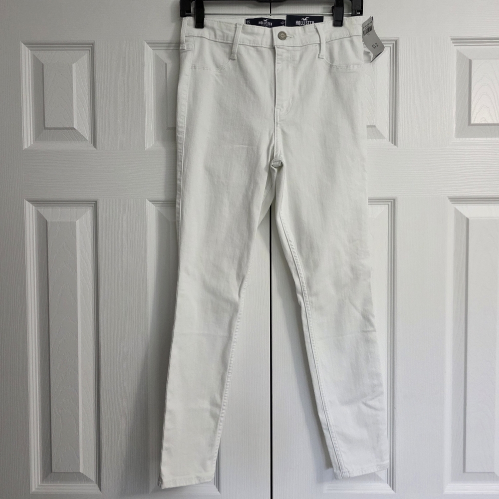 Hollister High Rise White Jegging Women's Size 5 Short NWT - Picture 4 of 9